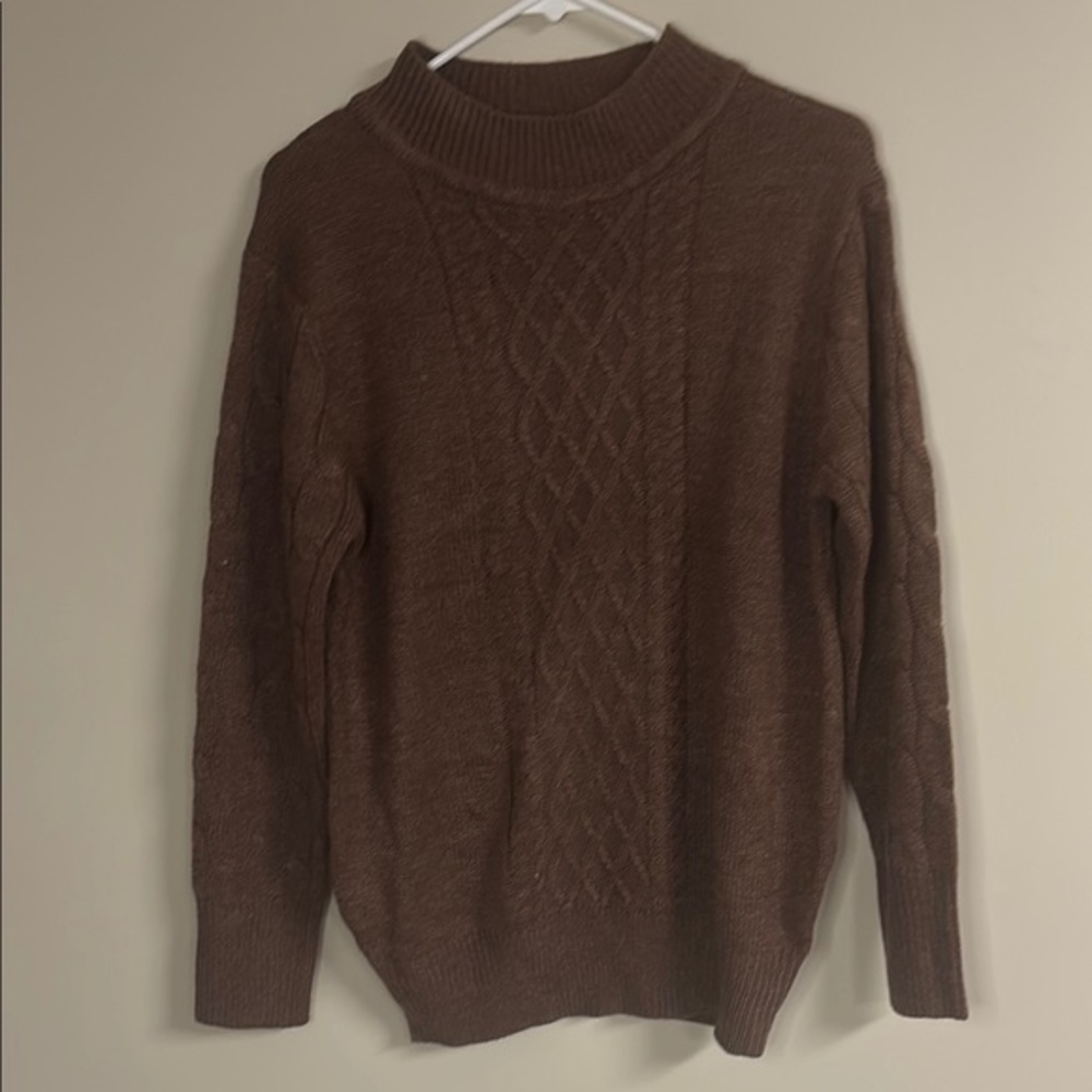Planet Motherhood Brown Turtleneck Sweater